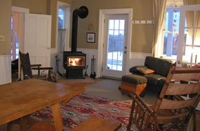 Dining room inside the farm house