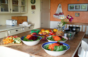 Eat fresh organic food